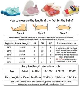 img 3 attached to DEBAIJIA Baby First-Walking Shoes 1-5T - Soft Infant Boys Girls Trainers for Toddler Kids, Cute & Comfortable