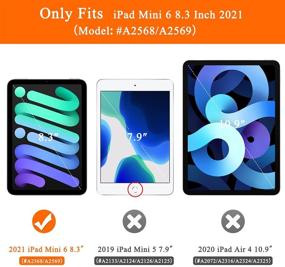 img 3 attached to 🍊 Soke iPad Mini 6 Case 2021 with Pencil Holder - [Full Body Protection + Apple Pencil 2nd Gen Charging + Auto Wake/Sleep], Soft TPU Back Cover for 2021 iPad Mini 6th Gen 8.3 inch (Citrus)