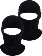 🎿 willbond knitted ski full face covering adult winter balaclava - 2 pack, perfect for outdoor sports logo