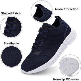 img 1 attached to 👟 Uubaris Women's Lightweight Walking Breathable Sneakers: Optimal Athletic Shoes