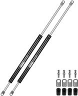 🛏️ set of 2 vepagoo 24in heavy duty gas strut shocks with dual stroke for murphy bed, rv bed, box cabinet, lid, and door - 150lb spring lift logo