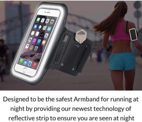 img 2 attached to E Tronic Edge Cell Phone Arm Band: Secure Arm Band Pouch for iPhone 12 Pro, Galaxy S8 & More