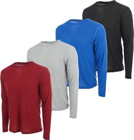 img 4 attached to DARESAY Thermal Sleeve Henley 4 Pack Outdoor Recreation and Climbing