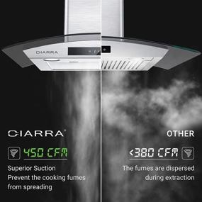 img 2 attached to High-Powered 30-inch Range Hood with Soft Touch Control, Timer Delay, and Clean Function - CIARRA CAS75502