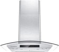 high-powered 30-inch range hood with soft touch control, timer delay, and clean function - ciarra cas75502 logo