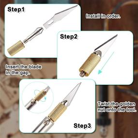 img 1 attached to 🔌 Electric Hot Knife Cutter Tool with 19 Pieces, Metal Stand, 14 Blades - Ideal for Cutting & Carving Soft Thin Styrofoam