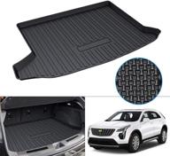 🚘 mixsuper custom fit cargo liner for 2021 cadillac xt4 - all weather rear trunk mat liner with durable odorless 3d trunk floor mat - fits 2019, 2020, and 2022 models logo