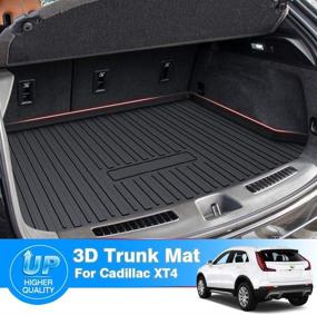 img 3 attached to 🚘 Mixsuper Custom Fit Cargo Liner for 2021 Cadillac XT4 - All Weather Rear Trunk Mat Liner with Durable Odorless 3D Trunk Floor Mat - Fits 2019, 2020, and 2022 Models