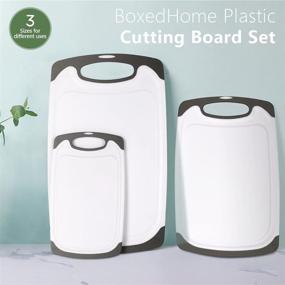 img 3 attached to BoxedHome Plastic Cutting Board Set