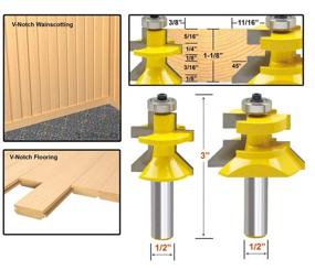 img 3 attached to Profession Tongue V Notch Woodworking Milling