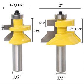 img 2 attached to Profession Tongue V Notch Woodworking Milling