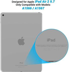 img 3 attached to 📱 Asgens iPad Air 2 9.7 Case - Transparent Slim Silicone Soft TPU Tablet Computer Case [Shock Absorption] for iPad Model A1566 A1567 - Sleek Protection