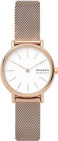 img 4 attached to Часы Skagen Signatur из нержавеющей стали с японским кварцевым механизмом для женщин, розовое золото, 14 (модель: SKW2694) - ремешок из нержавеющей стали