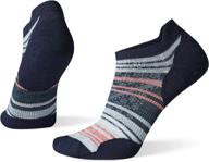 🏃 enhance your running experience with smartwool phd run ultra light striped micro - women's логотип