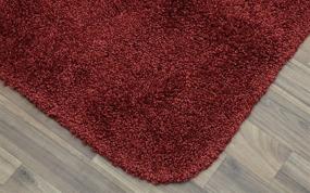 img 3 attached to 🌶️ 2-Piece Chili Pepper Red Serendipity Shaggy Washable Nylon Bathroom Rug Set by Garland Rug