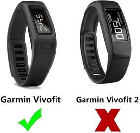 img 1 attached to 📿 Tkasing Bands: Premium Silicone Replacement Accessory for Garmin Vivofit - Compatiblity and Comfort Combined