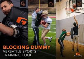 img 3 attached to 🏈 Goalrilla Football Blocking Dummy: Heavy-Duty Handles for MMA, Basketball, and Sports Training - Durable Black Dummy Design