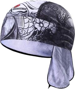 img 3 attached to HEROBIKER Sweat Wicking Skull Cap: Ultimate Performance for Outdoor Running, Breathable & Quick Drying Bandana Helmet Liner