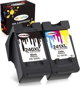 img 4 attached to 🖨️ Incarler Remanufactured Ink Cartridges: Compatible with Canon 240 241 - For Canon Pixma MX432 MX512 MX372 - 1 Black 1 Tri-Color