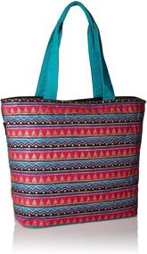 img 3 attached to 👜 Fantasticats: Laurel Burch (LB5230) Shoulder Tote with Zipper Top - Stylish and Spacious!