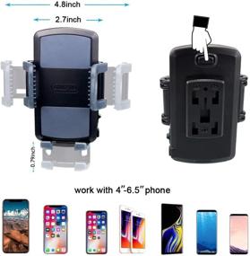 img 2 attached to 📱 OHLPRO Universal Phone Holder Car Air Vent Mount - Compatible with iPhone Xs Max, Samsung Galaxy S10 E, and Other Smartphones