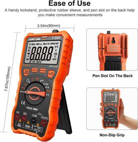 img 2 attached to LOMVUM Digital Multimeter: 6000 Counts Auto-Ranging Voltage Tester Meter with Multi-Function Capabilities, Backlit LCD, Flashlight & More