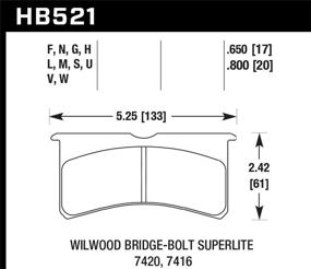 img 1 attached to Дисковый тормоз Hawk Performance HB521U 800