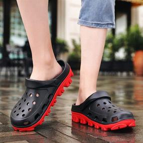 img 1 attached to 👞 Casual Comfort Gardening Classic Mules & Clogs: EC2028 Heihong 42 Men's Shoes