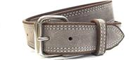 taupe suede wide leather belt men's accessories logo