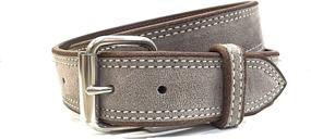 img 4 attached to Taupe Suede Wide Leather Belt Men's Accessories