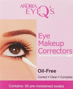 img 3 attached to 👁️ Andrea Eyeq Oil-Free Eye Makeup Correctors Pre-Moistened Swabs, (Pack of 6) 300ct