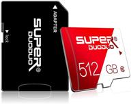 💾 512gb micro sd card – high speed class 10 memory card with sd card adapter for camera, phone, computer, dash cam, tachograph, tablet, drone logo