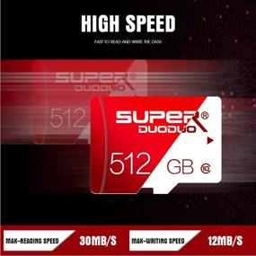 img 1 attached to 💾 512GB Micro SD Card – High Speed Class 10 Memory Card with SD Card Adapter for Camera, Phone, Computer, Dash Cam, Tachograph, Tablet, Drone