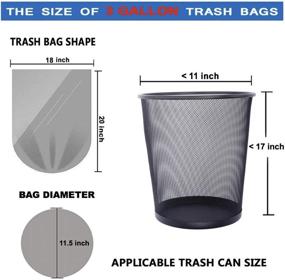 img 3 attached to 🗑️ 200 Count Clear Light Duty Garbage Trash Bags - 3 Gallon Size, 4 Rolls