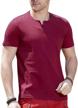 sleeve henley cotton buttons perfect men's clothing in shirts logo
