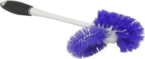 img 3 attached to Enhanced Home Product: Toilet Bowl Brush Set with Rim Cleaner and Holder - Efficient Cleaning System with Scrubbing Wand, Under Rim Lip Brush, and Bathroom Storage Caddy