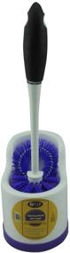 img 1 attached to Enhanced Home Product: Toilet Bowl Brush Set with Rim Cleaner and Holder - Efficient Cleaning System with Scrubbing Wand, Under Rim Lip Brush, and Bathroom Storage Caddy