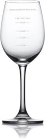 img 4 attached to Genuine Fred Wine Glass with Precise Measuring Markings for Sauced Beverage Preparation