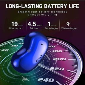 img 1 attached to UrbanX Street Buds Live - True Wireless Earbuds W/Hands Free Controls (Wireless Charging Case Included) - Blue
