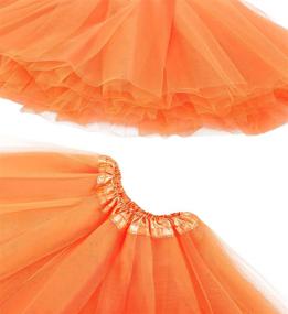 img 1 attached to 👗 Adorable Girls 4 Layered Tulle Tutu Princess Ballet Dress Set with Hairbow - Perfect for Kids' Dance and Playtime