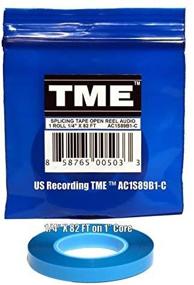 img 1 attached to 🔵 TME Open Reel Audio Splicing Tape 1/4 in X 82 Ft Blue - Logo Poly Pack for RMGI, Quantegy, Maxell, AMPEX, ATR Media: AC1S89B1C