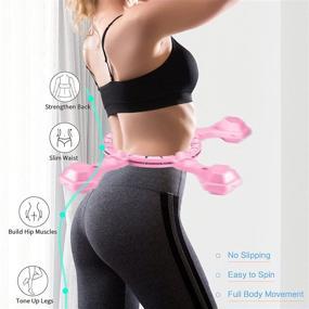 img 3 attached to Enhance Your Workout with Wewow Weighted Smart Hula Circle Hoop: 2 in 1 Hoola Smart Hoop for Effective Weight Loss, 360 Massage, and Slip-Free Fitness – Perfect Valentine's Day Gift for Women!