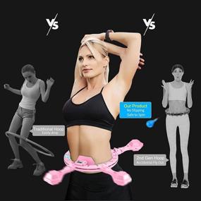 img 2 attached to Enhance Your Workout with Wewow Weighted Smart Hula Circle Hoop: 2 in 1 Hoola Smart Hoop for Effective Weight Loss, 360 Massage, and Slip-Free Fitness – Perfect Valentine's Day Gift for Women!