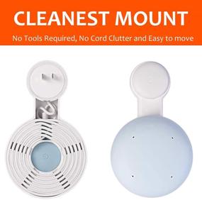 img 1 attached to Convenient Outlet Wall Mounts for Google Nest WiFi Point – Effortless Space-saving Cord Management (3 Pack)