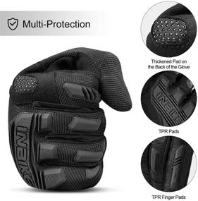 img 1 attached to 🧤 INBIKE Mountain Bike Gloves Touchscreen - Thicken EVA Padding & TPR Knuckle Protection for BMX, MX, ATV, Motorcycle