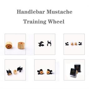 img 3 attached to 🚲 ColorfulLaVie Wood Silica Gel Handlebar Mustache Training Wheels: Perfect Salon Tool for Men's Mustache Styling and Beard Shaping Seals