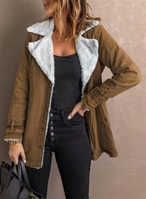 img 2 attached to Acelitt Womens Trucker Jackets Overcoat Women's Clothing and Coats, Jackets & Vests