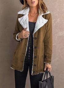 img 1 attached to Acelitt Womens Trucker Jackets Overcoat Women's Clothing and Coats, Jackets & Vests