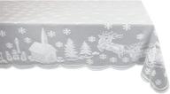 vaburs rectangle tablecloth: the perfect holiday elegance for christmas weddings logo