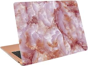 img 1 attached to Sykiila 2020 2019 MacBook Air 13 Inch Case, New Model A2179 A1932, with Touch ID & Retina Display, 4 in 1 Hard Shell Case, Sleeve, HD Screen Protector, Keyboard Cover - Pink Marble